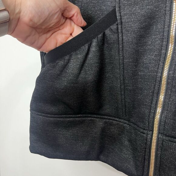 The North Face Mattea Parka Jacket Hoodie Full Zip Dark Gray Gold Women’s M - Picture 2 of 13